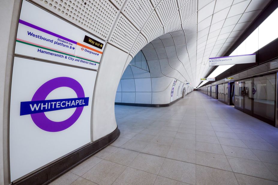 <strong>Pretty in purple: </strong>The new Elizabeth Line has its own color scheme and in-cabin design.