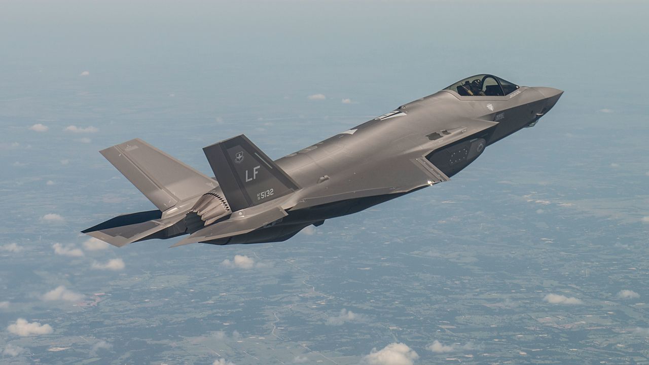 A file photo of an F-35A fighter jet.