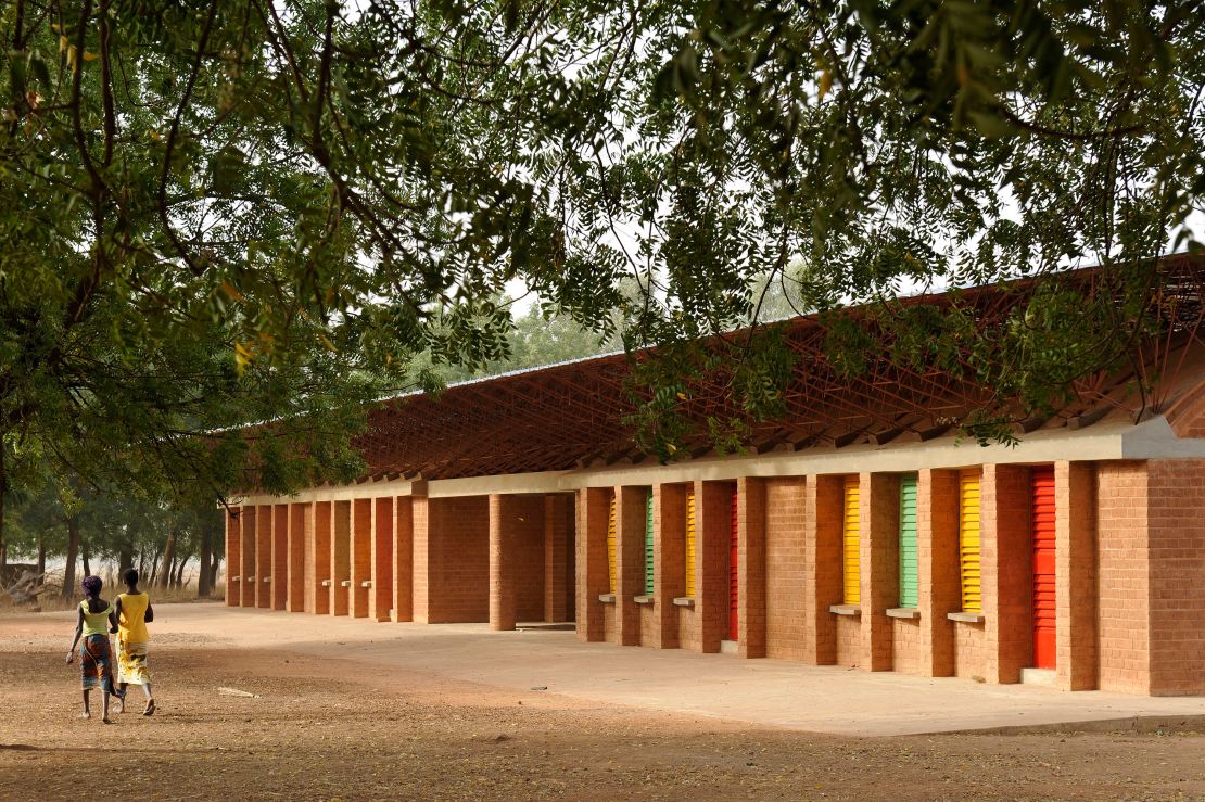 Gando Primary School, pictured after Kéré completed an extension in 2008.