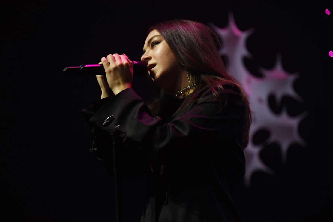 Charli XCX performs during the iHeartRadio Z100 Jingle Ball 2021 Pre-Show in New York City on December 10, 2021. 