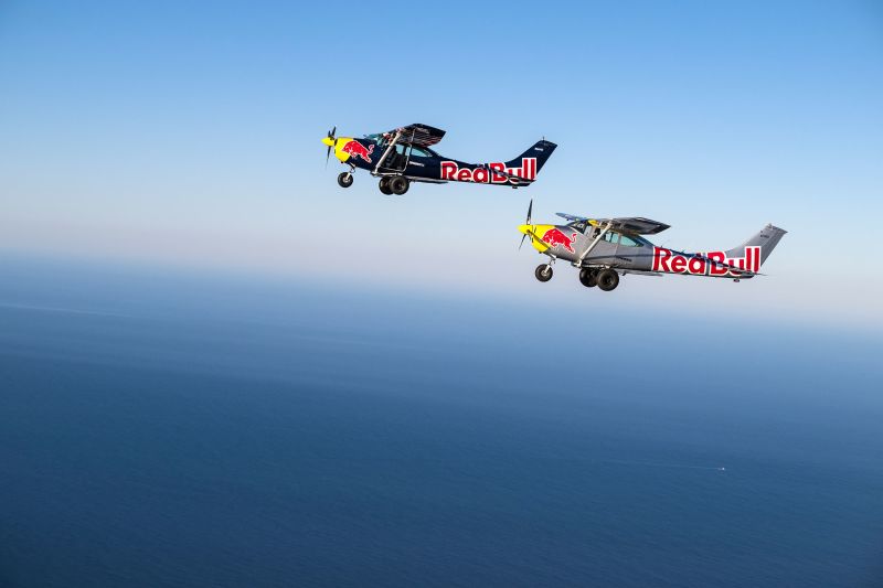 A look behind the scenes of the Red Bull Plane Swap