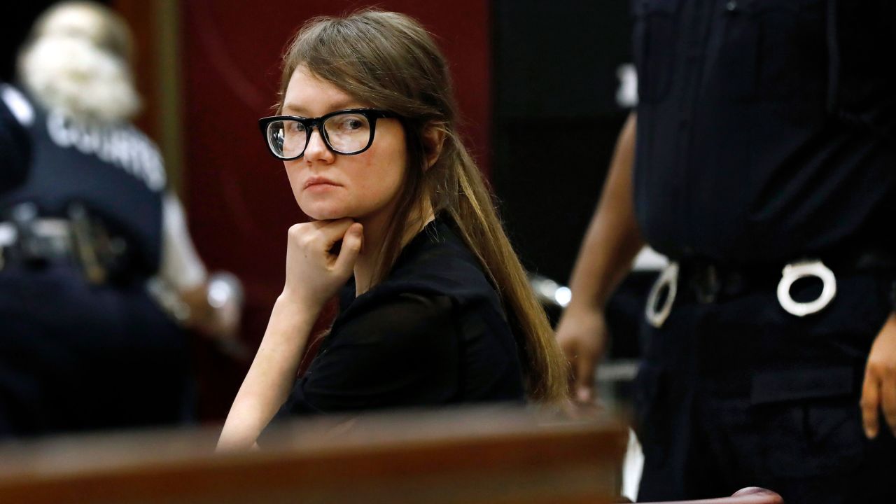 Anna Sorokin, who claimed to be a German heiress, sits at the defense table during jury deliberations in her 2019 trial.