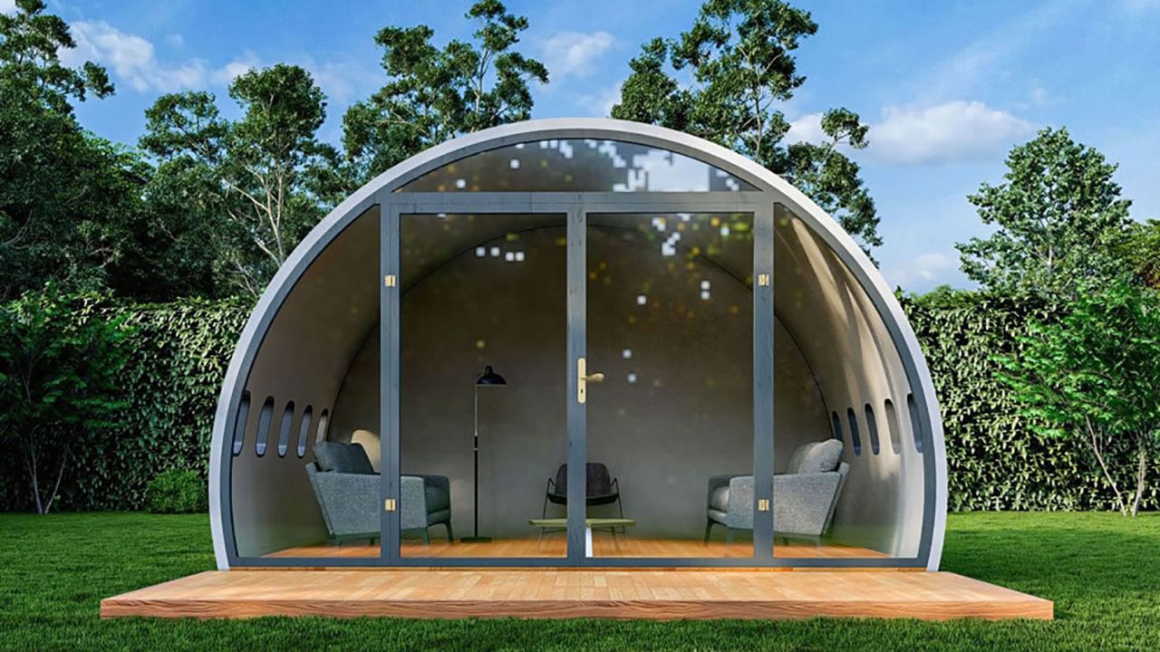 Aeropods: airplane cabins turned into home offices