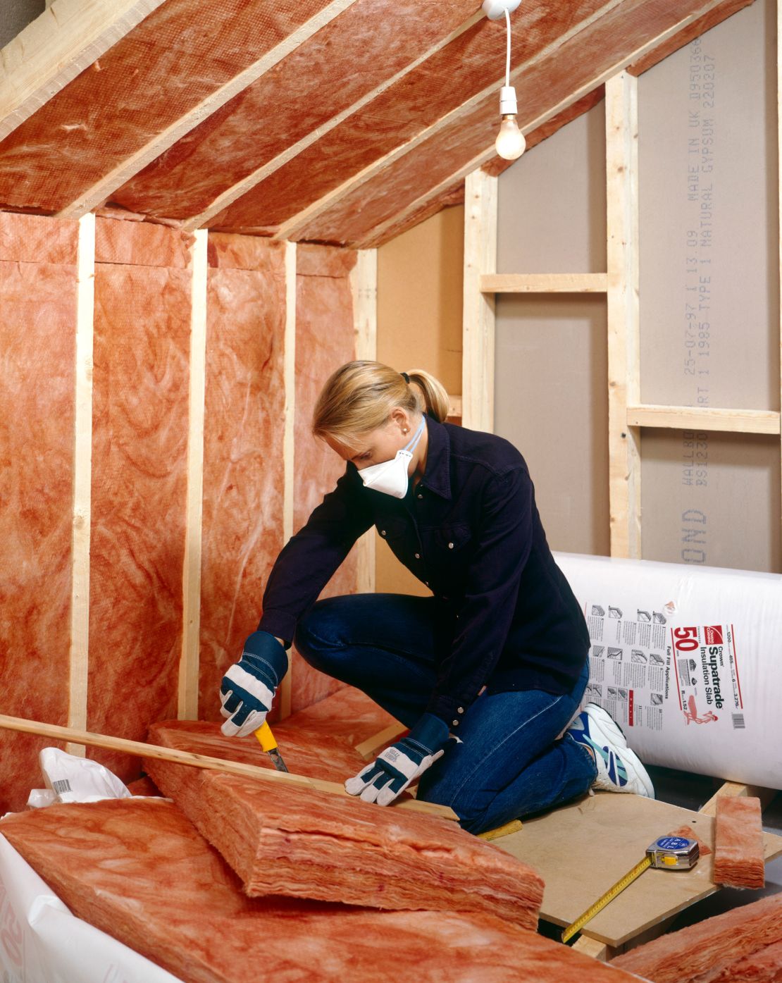 Around one-third of all heat lost in an uninsulated home escapes through the walls.