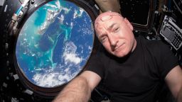 In this handout photo provided by NASA, Expedition 44 flight engineer and NASA astronaut Scott Kelly is seen inside the Cupola, a special module which provides a 360-degree viewing of the Earth and the International Space Station July 12, 2015 in space. Kelly is one of two crew members spending an entire year in space. 