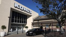 SAN RAFAEL, CALIFORNIA - JANUARY 24: The Kohl's logo is displayed on the exterior of a Kohl's store on January 24, 2022 in San Rafael, California. Retailer Kohl's has received an unsolicited $9 billion takeover offer from activist investor Starboard Value through Acacia Research Corp. The offer is for $64 per share compared to the last closing price of $46.84 per share on Friday. (Photo by Justin Sullivan/Getty Images)
