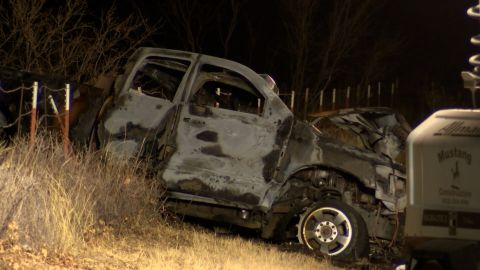 The crash happened near Andrews, Texas.