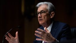 Jerome H. Powell, Chair of the Board of Governors of the Federal Reserve, speaks during