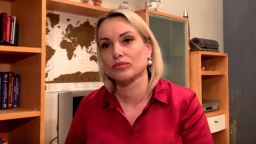 EMBARGOED 01 Marina Ovsyannikova Christiane Amanpour interview 0316 SCREENSHOT