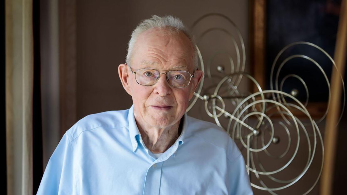 Parker is pictured his Hyde Park home in 2019.