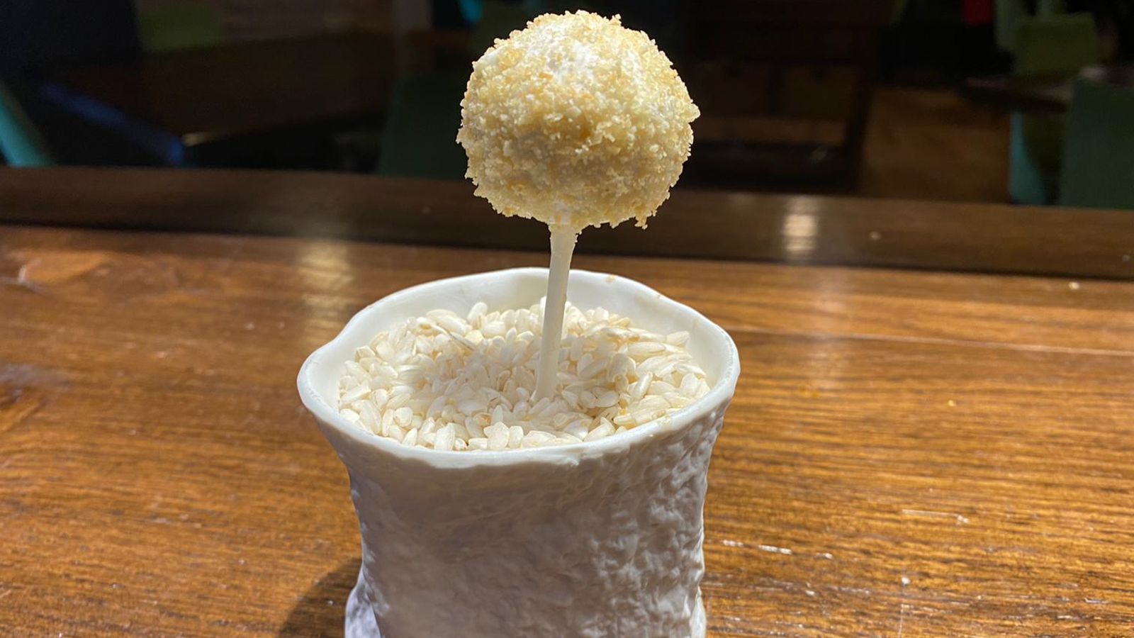 <strong>Lasagna Lollipop: </strong>Another version of lasagna resembles a bonsai tree. 