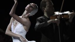 Bolshoi Theatre ballet dancer Olga Smirnova during a gala concert of the Svetlanov State Academic Symphony Orchestra of Russia and the Sveshnikov State Academic Russian Choir at the historical stage of the Bolshoi Theatre, Moscow. 