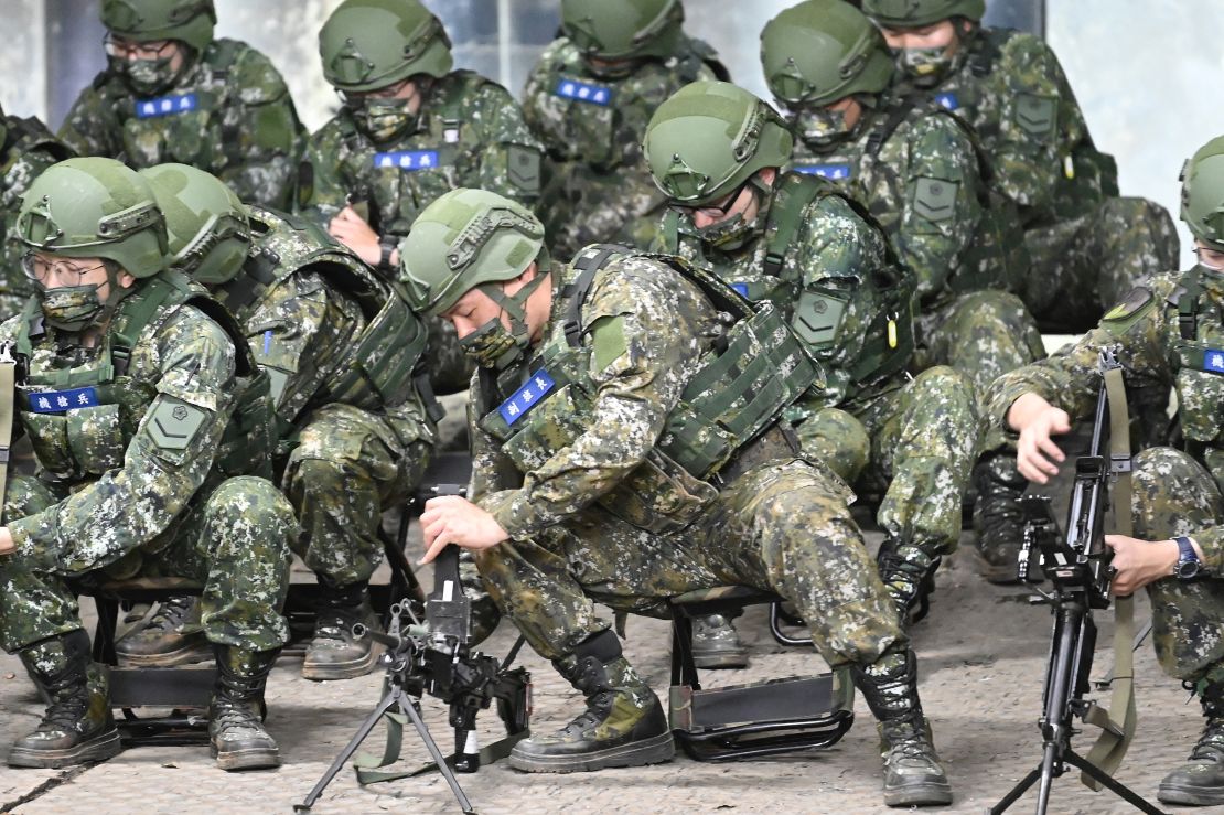 All eligible men between 19 and 36 must complete four months' mandatory Taiwan military training.