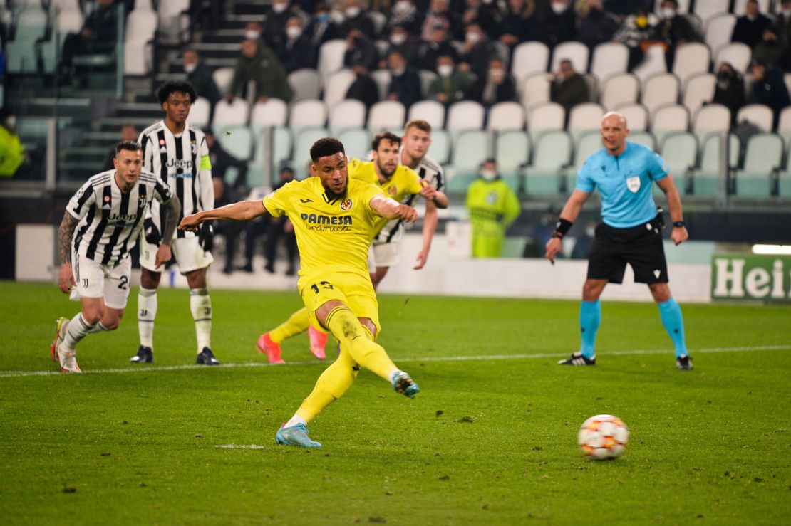 Villarreal's Arnaut Danjuma scores a goal against Juventus to complete a surprising 3-0 victory for the Spanish side.