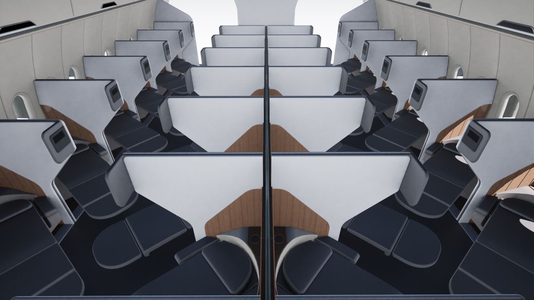 <strong>New ideas: </strong>The Crystal Cabin Awards also has a category for university students. Reutlingen University student Jiayi Yu submitted a swiveling airplane seat design, called the Shift Cabin Interior.