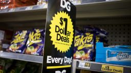 A sign advertising items on sale for one dollar is displayed inside a Dollar General Corp. store in Chicago, Illinois, U.S., on Wednesday, Nov. 29, 2017.