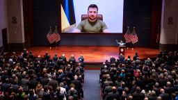 Ukrainian President Volodymyr Zelenskyy speaks to Congress by video to plead for support.