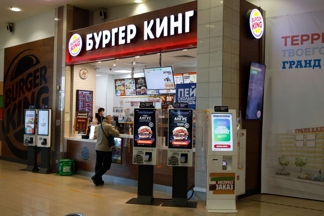 A Burger King restaurant at a St. Petersburg shopping center. 