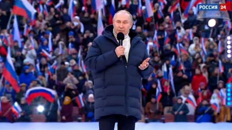 Vladimir Putin crushes dissent inside Russia as campaign gathers steam against fifth columnists