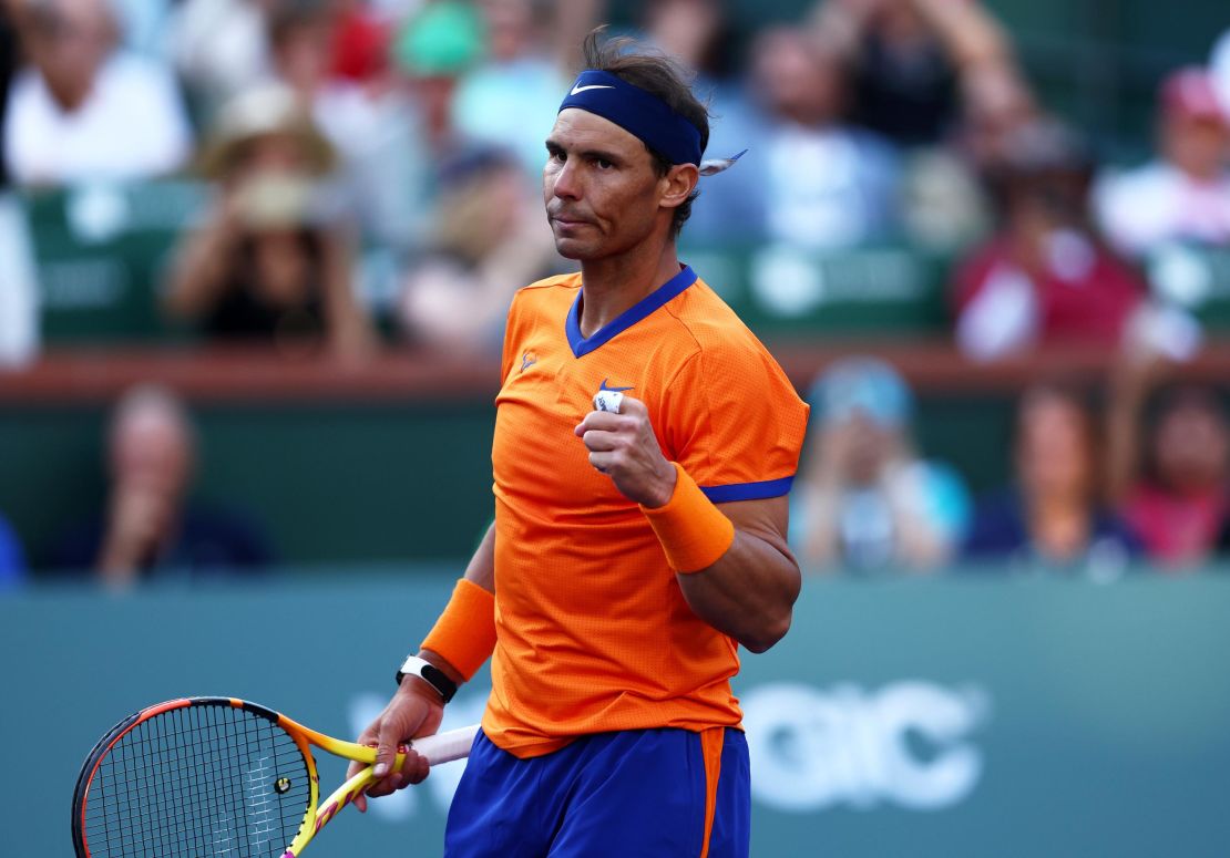 Rafael Nadal will face compatriot Carlos Alcarez in the semifinals.