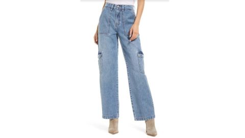 Cargo Pocket Dad Jeans