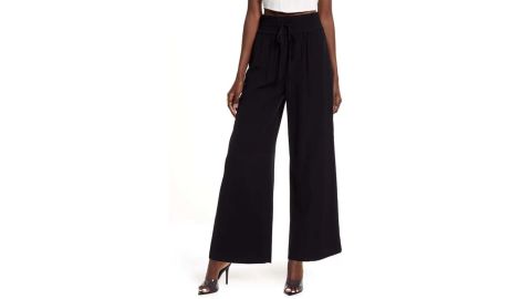 Open Edit Drawstring Wide-Leg Pants