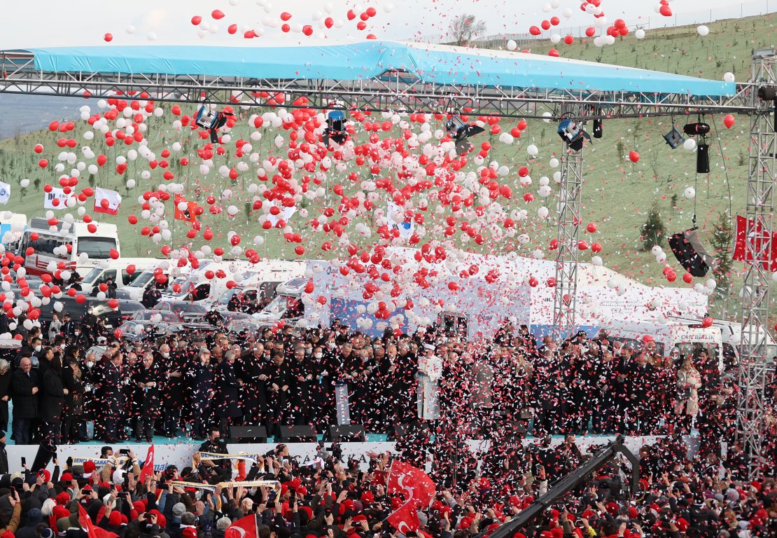 Turkish President Recep Tayyip Erdogan inaugurated the bridge, part series of major infrastructure projects.