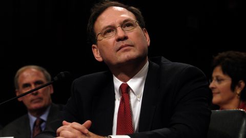 Then-nominee Samuel Alito at his last day of confirmation hearings before the Judiciary Committee. 