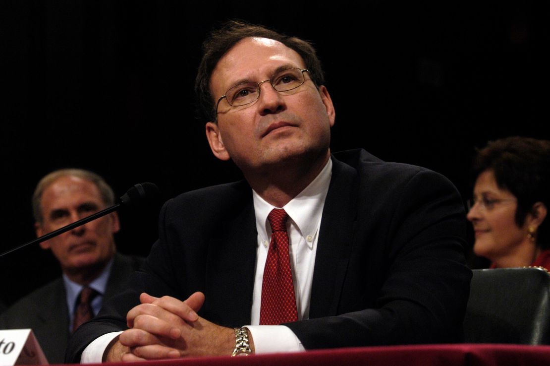 Then-nominee Samuel Alito at his last day of confirmation hearings before the Judiciary Committee. 