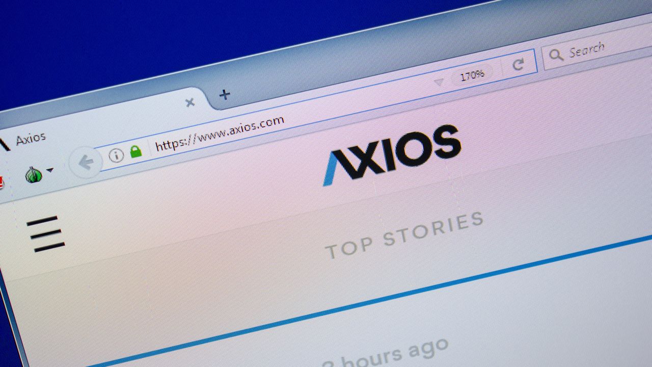 Axios website STOCK