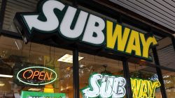 MIAMI, FL - OCTOBER 21:  A Subway restaurant is seen as the company announced a settlement over a class-action lawsuit that alleged that Subway engaged in deceptive marketing for its 6-inch and 12-inch sandwiches and served customers less food than they were paying for on October 21, 2015 in Miami, Florida. While it denies the claims, Subway said that franchisees would be required to have a measurement tool in stores to make sure loaves are 12-inches.  (Photo by Joe Raedle/Getty Images)