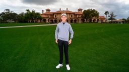 PONTE VEDRA BEACH, FL - MARCH 14:  Mykhailo Misha Golod of Ukraine stands for a photo in front of the clubhouse during the final round of THE PLAYERS Championship on the Stadium Course at TPC Sawgrass on March 14, 2022, in Ponte Vedra Beach, Florida. (Photo by Keyur Khamar/PGA TOUR via Getty Images)