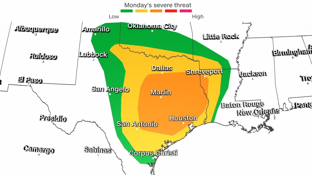 severe storm threat monday