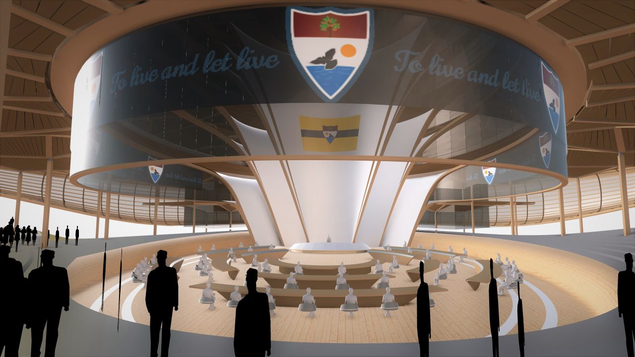The Liberland Metaverse City Hall.