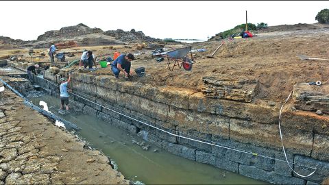 Researchers drained and excavated the basin at the site of the ancient Phoenician island city of Motya over the last decade.