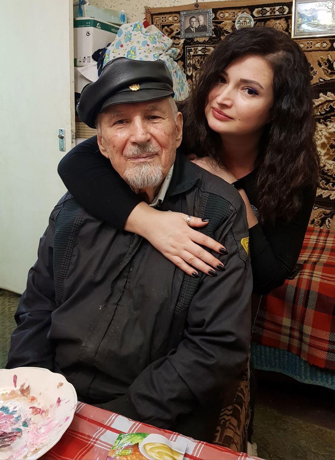 Boris and his granddaughter Yulia Romanchenko. 