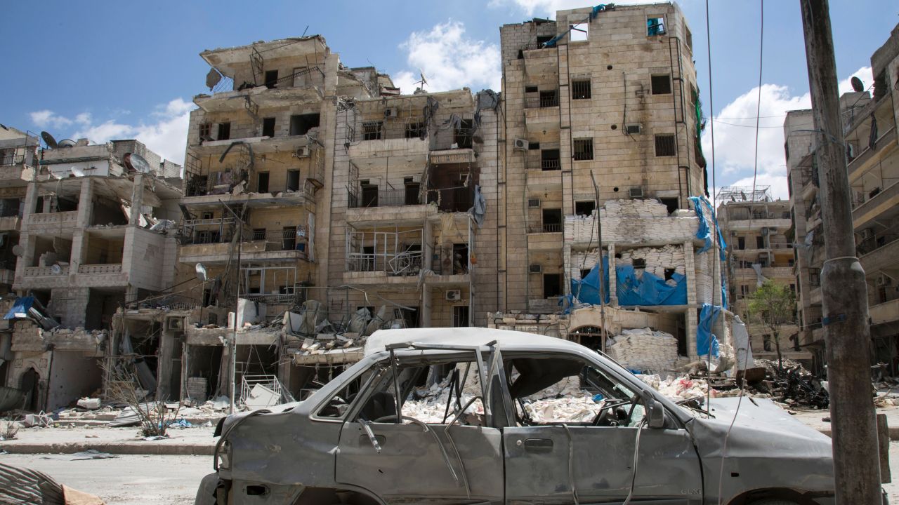 The destroyed Al-Quds hospital in Aleppo, April 2016. 