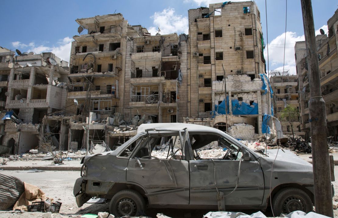 The destroyed Al-Quds hospital in Aleppo, April 2016.