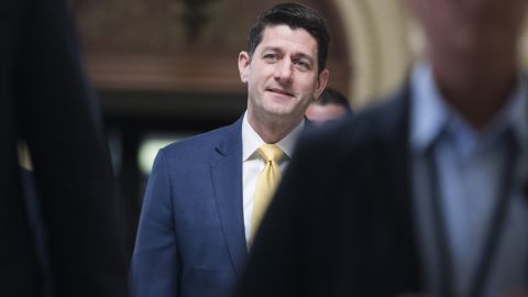 Speaker Paul Ryan, R-Wis., leaves the House floor in the Capitol on December 20, 2018. 