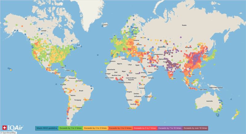 IQAir report shows the best and worst places for air quality in