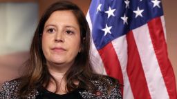 Rep. Elise Stefanik (R-New York) attends a press briefing at the US Capitol on June 29, 2021.