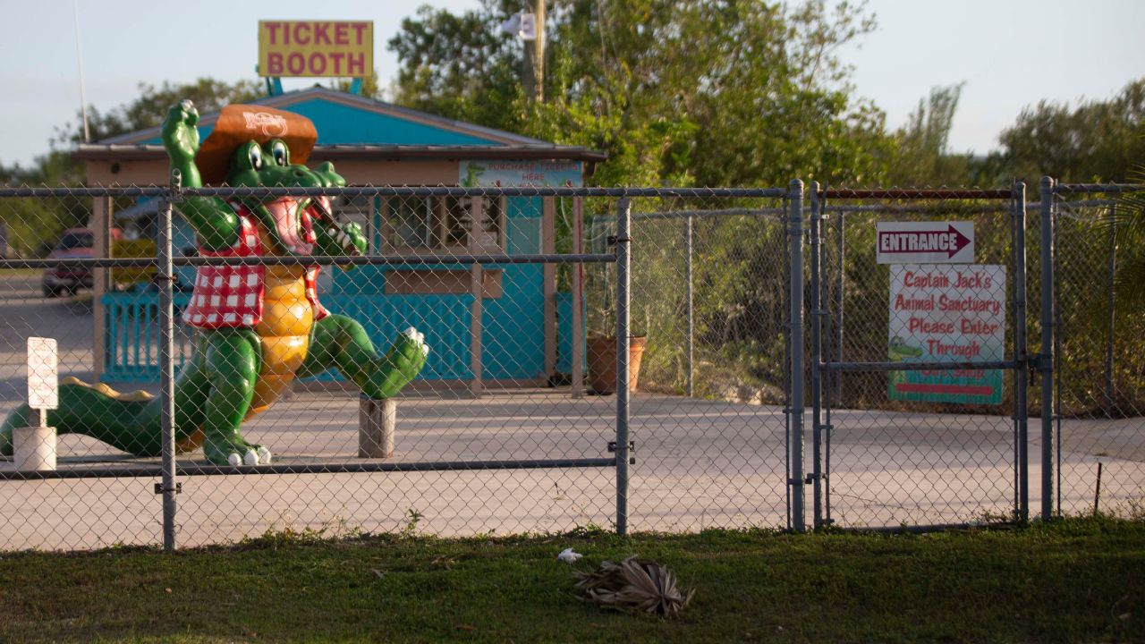 Wooten's Everglades Airboat Tours after a tiger attacked a worker in Ochopee, Florida