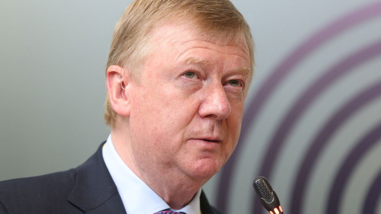 Anatoly Chubais speaks in Moscow, Russia, in October 2019.