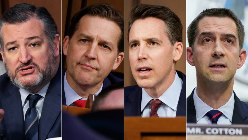 The presidential ambitions of these four GOP senators were on display during the Jackson confirmation hearings CNN Politics image