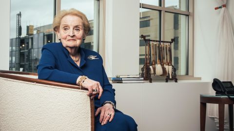 Former Secretary of State Madeleine Albright in Washington, DC, on March 12, 2018.