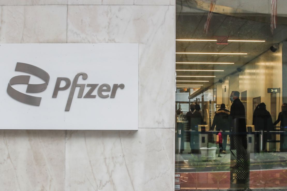 Pfizer has recalled three blood pressure medications over concerns they are tainted with a possible carcinogen. Its New York City headquarters is shown on March 1.
