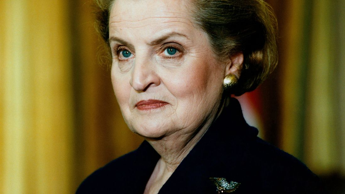Madeleine Albright, seen here in 1997, was the first woman to serve as US secretary of state.