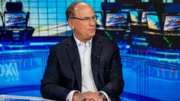 NEW YORK, NEW YORK - MARCH 09: Blackrock Chairman and CEO Larry Fink visits "The Claman Countdown" at Fox Business Network Studios on March 09, 2022 in New York City. (Photo by Roy Rochlin/Getty Images)
