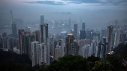 View of buildings from Victoria Peak in Hong Kong, China, on Thursday, Jan. 27, 2022. 
