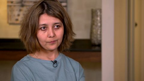 Fatema Hosseini was emotional recounting the efforts to rescue her parents from another war torn country during an interview with CNN.